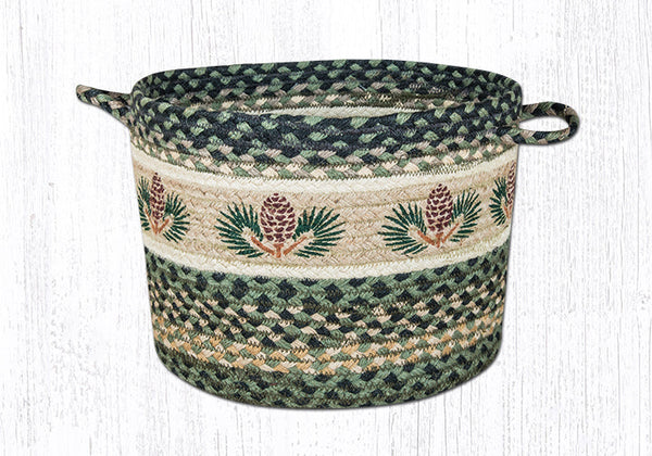 UBP-116 Pinecone Printed Utility Basket 13"x9"