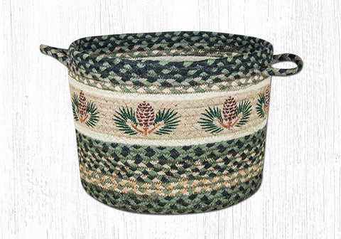 UBP-116 Pinecone Printed Utility Basket 13"x9"