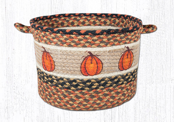 UBP-222 Harvest Pumpkin Printed Utility Basket 13"x9"