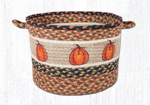 UBP-222 Harvest Pumpkin Printed Utility Basket 13"x9"