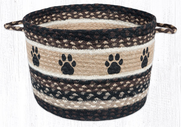 UBP-313 Paw Prints Printed Utility Basket 13"x9"