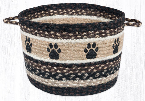 UBP-313 Paw Prints Printed Utility Basket 13"x9"
