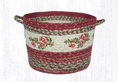UBP 9-390 Cranberries Printed Utility Basket 13"x9"