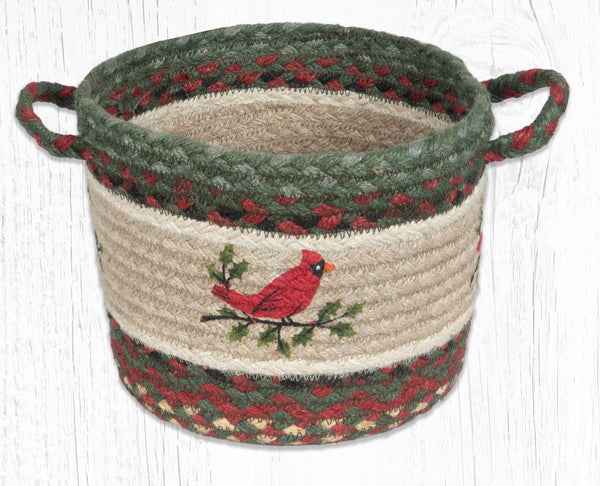 UBP-25 Holly Cardinals Printed Utility Basket 9"x7"