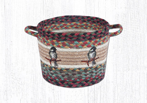 UBP-81 Chickadee Printed Utility Basket 9"x7"