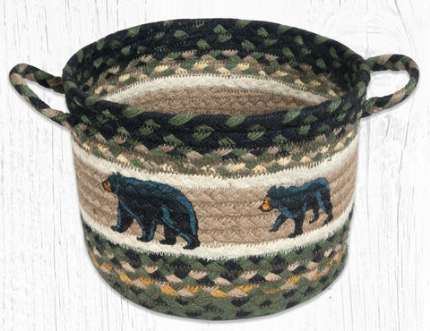 UBP-116 Mama and Baby Bear Printed Utility Basket 9"x7"