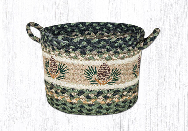 UBP-116 Pinecone Printed Utility Basket 9"x7"