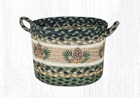 UBP-116 Pinecone Printed Utility Basket 9"x7"