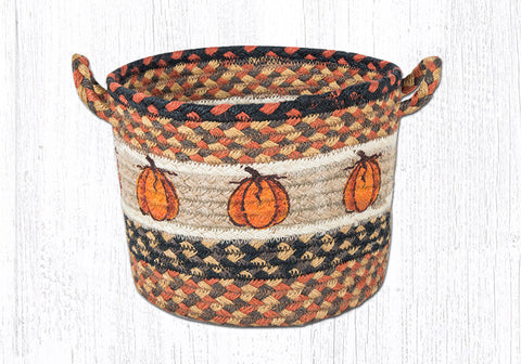 UBP-222 Harvest Pumpkin Printed Utility Basket 9"x7"