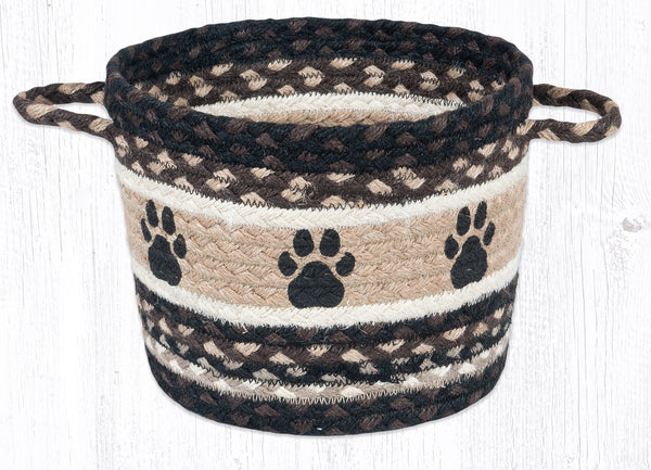 UBP-313 Paw Prints Printed Utility Basket 9"x7"