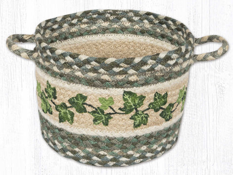 UBP-419 Ivy Border Printed Utility Basket 9"x7"