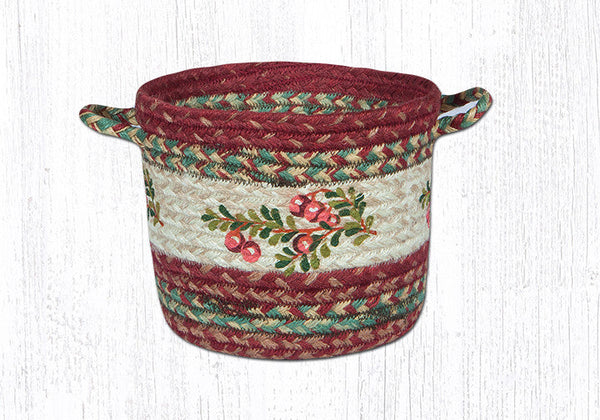 UBP 9-390 Cranberries Printed Utility Basket 9"x7"