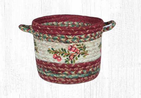 UBP 9-390 Cranberries Printed Utility Basket 9"x7"