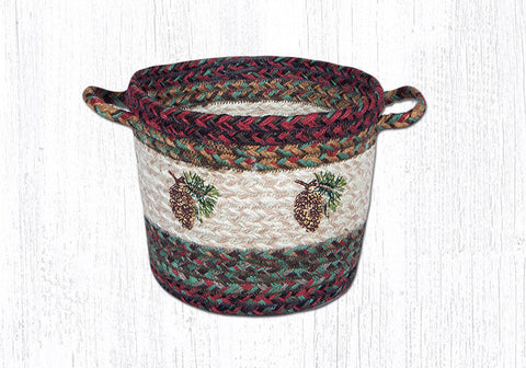 UBP 9-81 Pinecone Printed Utility Basket 9"x7"