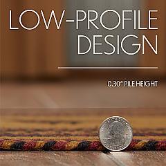 Heritage Farms Jute Rug Half Circle 16.5x33