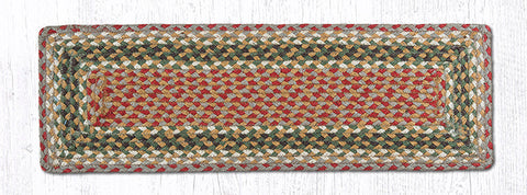 RC-24 Olive/Burgundy/Gray Rectangle Stair Tread 27"x8.25"