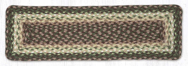 C-786 Taupe/Dark Brown/Cactus Rectangle Stair Tread 27"x8.25"
