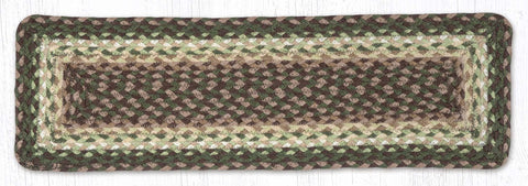 C-786 Taupe/Dark Brown/Cactus Rectangle Stair Tread 27"x8.25"