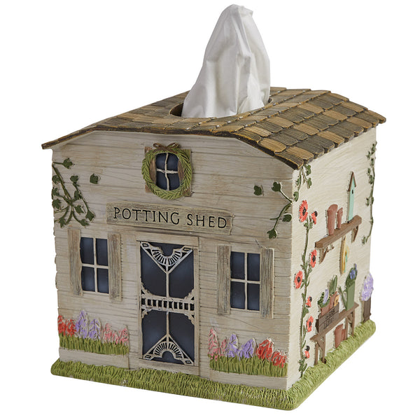 Add a fresh garden look to your bathroom with the<span data-mce-fragment="1">&nbsp;</span><strong data-mce-fragment="1">Spring Garden Tissue Box Cover</strong><span data-mce-fragment="1"></span>! The colors of country rose, sage, brownstone, candlelight white, and cornflower blue combine to create a lovely potting shed to hold your tissue!