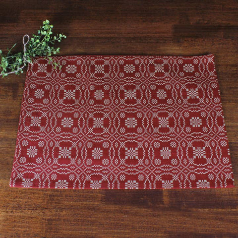 Lover’s Knot Barn Red Placemats Set of 6 | Primitive Country Decor