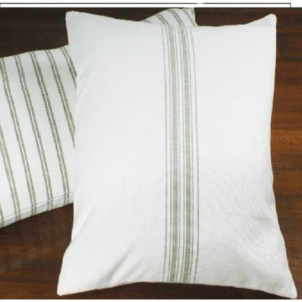 Grain Sack Sage Lumbar Pillow Cover
