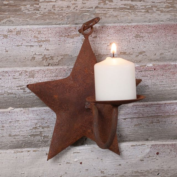 4-Inch Star Iron Candle Holder Set of 4
