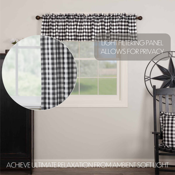 Annie Buffalo Black Check Valance 16x90