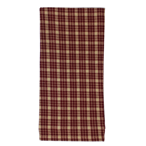 Appleton Barn Red Plaid Kitchen Towels, Set of 2 | Country Farmhouse