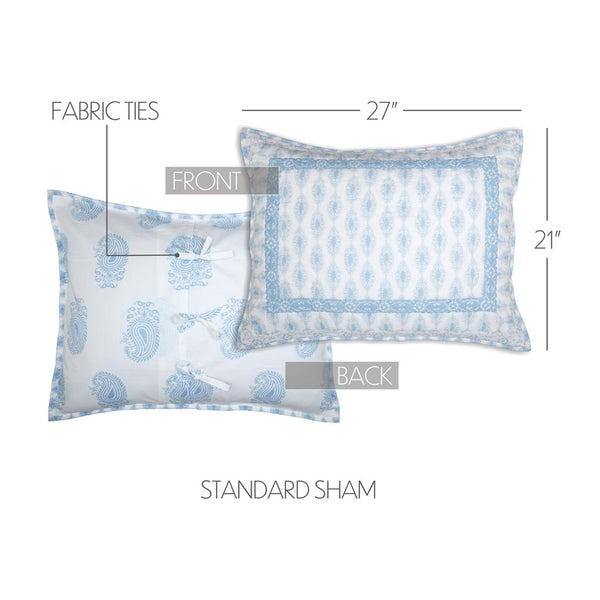 Avani Blue Standard Sham - Clearance