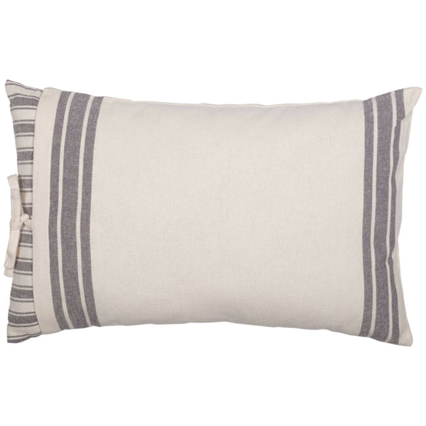Market Place Gray Overcover Pillow Cover 25Lx15W