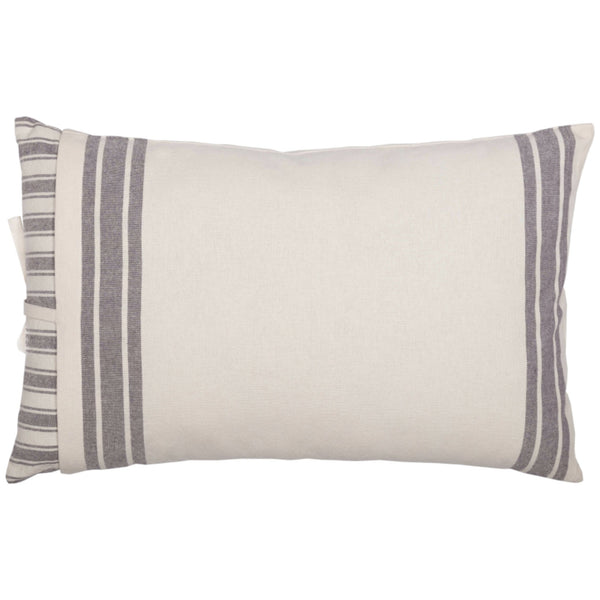 Market Place Gray Overcover Pillow Cover 25Lx15W