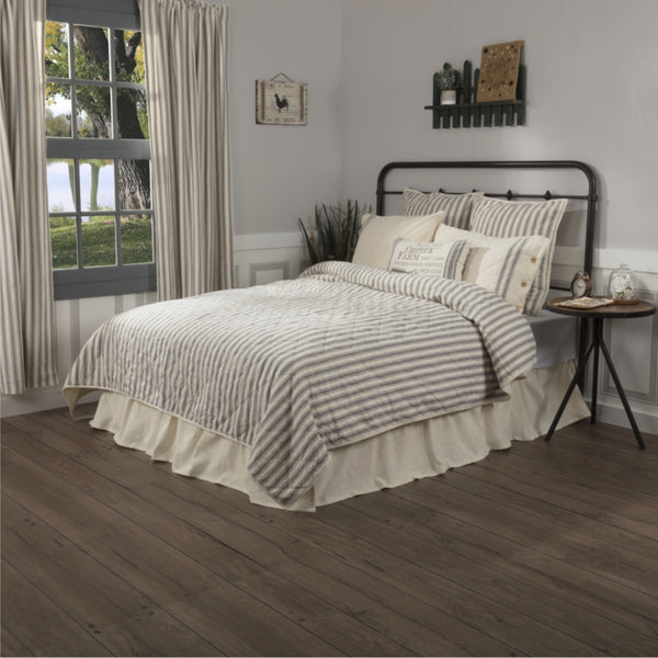 Market Place Gray King Quilt 95Lx105W