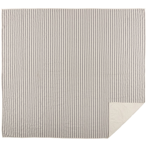 Market Place Gray King Quilt 95Lx105W