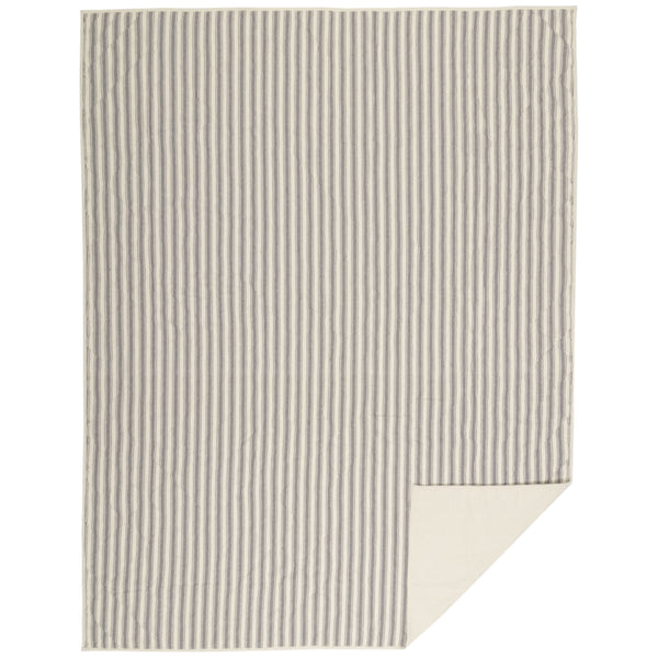 Market Place Gray Twin Quilt 86Lx68W