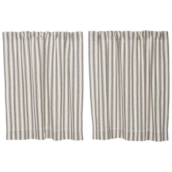 Market Place Gray Ticking Stripe Tier Set of 2 36Lx36W