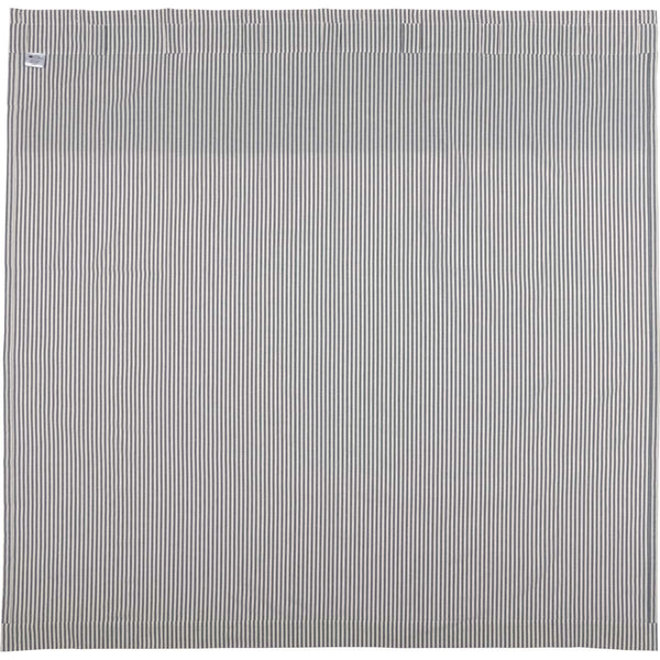 Farmhouse Ticking Blue Shower Curtain 72Lx72W