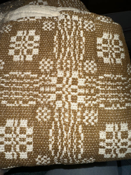 Gettysburg Mustard & Cream Savannah Curtain 63x72 Primitive Panel