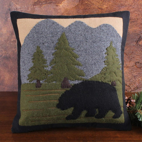 Bear in Woods 14x14" Pillow