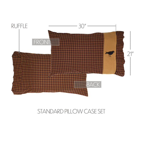 Heritage Farms Crow Standard Pillow Case Set of 2 21x30