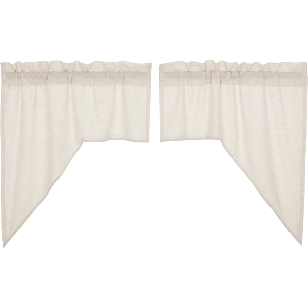 Simple Life Flax Natural Swag Set of 2 36x36x16