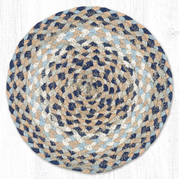MS-05 Blue/Natural Round Swatch 10"x10"