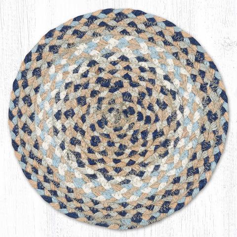 MS-05 Blue/Natural Round Swatch 10"x10"