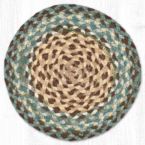 MS-13 Dark Green Round Swatch 10"x10"