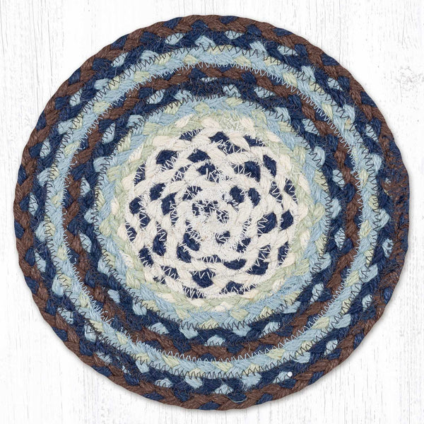 MS-312 Blueberry/Cream Round Swatch 10"x10"