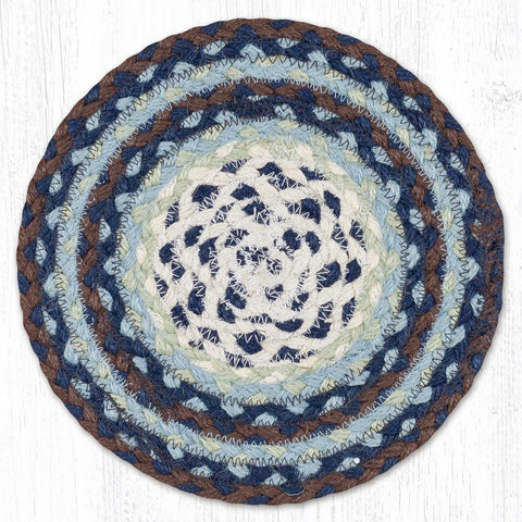 MS-312 Blueberry/Cream Round Swatch 10"x10"