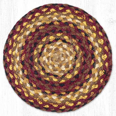 MS-371 Black Cherry/Chocolate/Cream Round Swatch 10"x10"