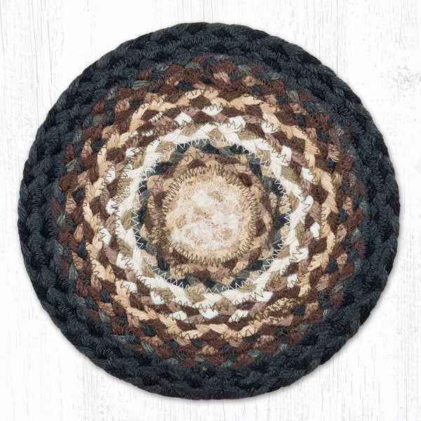 MS-895 Brown/Tan/Ivory Round Swatch 10"x10"