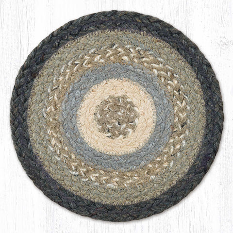 MS-903 Charcoal/Gray/Ivory Round Swatch 10"x10"