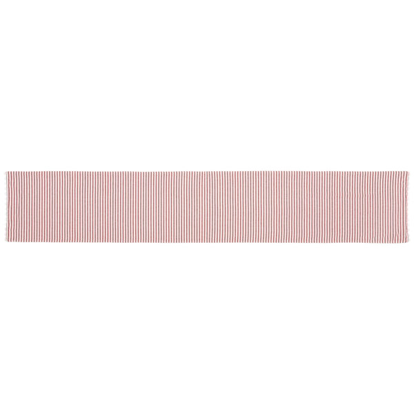Farmhouse Ticking Red Runner 72Lx13W