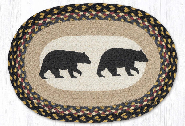 PM-OP-43 American Bear Oval Placemat 13"x19"